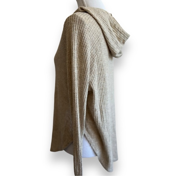 Soft Project Social T Sz M Waffle Knit Pullover Hoodie - Picture 4 of 12